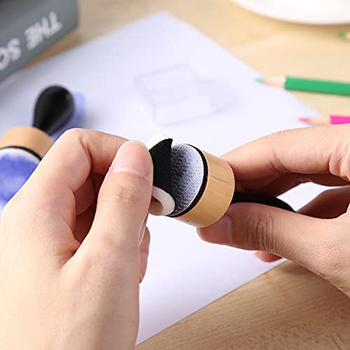 CYFUN DESIGN Ink Paints Mixing Blending Tools,Mini Replacement Foam Refills and Covers Sets for DIY Scrapbooking Crafts Paper Crafting Projects Card Ink Painting Tools - color: 2 Handle +24 Foam +10 Covers