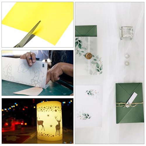 PATIKIL 100 Sheets Vellum Paper 4x6 Yellow - color: Yellow