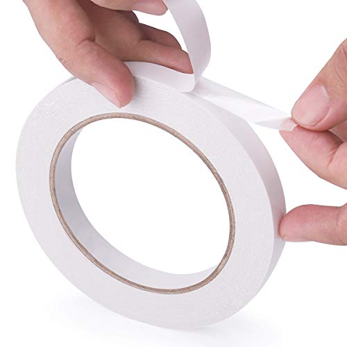 3 Rolls Double Sided Tape, 1/2 Inch x 90 Ft Two Sided Adhesive Tape - size: 1/2 inch (3 rolls)