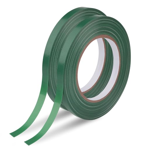 2 Rolls Green Floral Tape 0.25IN×33Yd Waterproof Florist Tape for Crafts - size: 2 rolls/0.25in