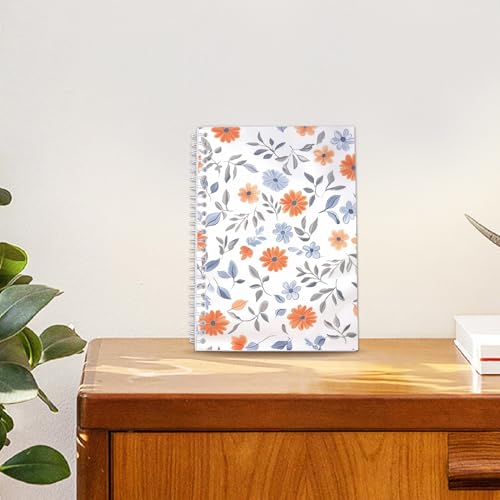 CRASPIRE 40 Sheets Sticker Book Album Sticker Collecting Organizer A5 Release Paper Reusable Waterproof Flower Floral Blank Collection Storage Holder with Scraper and Tweezer for Storaging Labels - style: Flower-029
