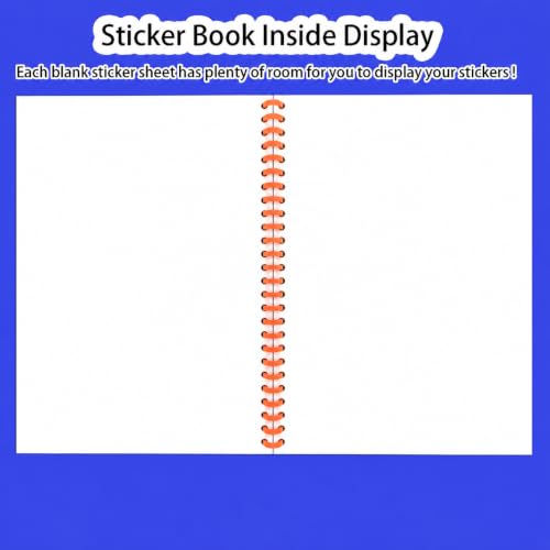 B5 Reusable Sticker Collecting Book Blank Sticker Album (Style E Orange) - color: Style E Orange