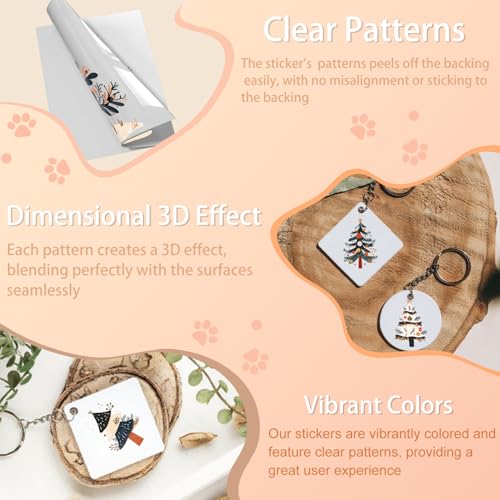 105 PCS Folk Elements UV DTF Transfer Stickers | Durable no-heat cold Rub on stickers for keychains and party decorations.for DIY crafts and drinkware decoration - style: folk elements