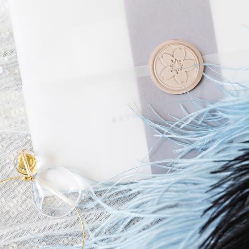 SHOWIN Glue Gun Sealing Wax Sticks for Wax Seal Stamp -Latte, Great for Wedding Invitations, Cards Envelopes, Snail Mails, Wine Packages, Christmas Gift Ideas, Pack of 10 - color: Latte