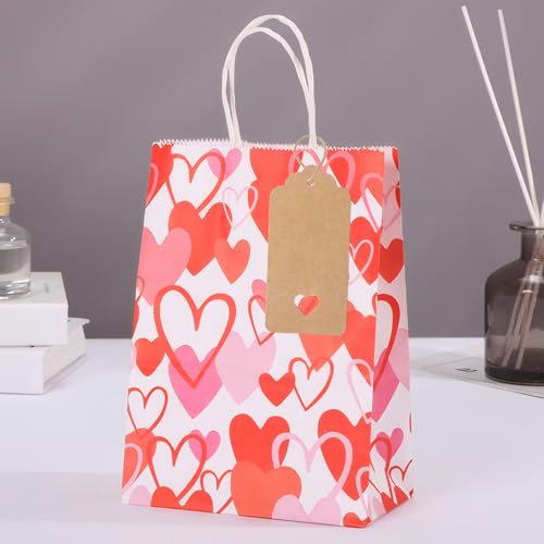 G2PLUS 100PCS Blank Gift Tags with String, Kraft Paper Hangtags, 3.7x1.8 in - style: Hollow Heart Brown