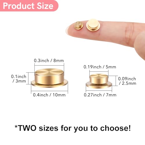 100 Pcs Mini Metal Rotating Bearings for DIY Handmade Crafts Paper Cards Scrapbooking, 360°Rotation Smooth Spin Mechanism Spinner for Jewelry Making Nail Decor Crafts Project Tools 8x10x3mm&5x7x2.5mm - color: 100 Pcs, size: 7mm+10mm