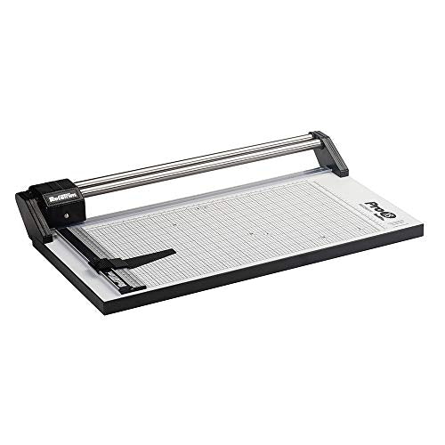 Rotatrim Pro 18 Inch Cut Professional Paper Cutter/Trimmer Precision Rotary Trimmer with Self-Sharpening Precision Steel Blades & Twin Stainless Steel Guide Rails (RCPRO18i) - size: 18 Inch