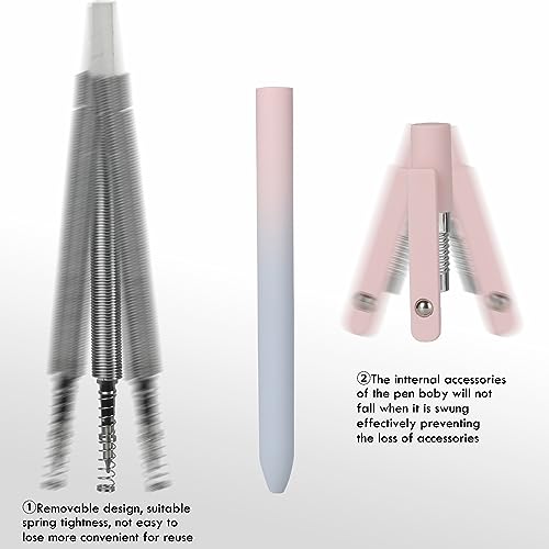 Ddaowanx Gel Pens,5 Pcs 0.5mm Retractable Quick Dry Black Ink Pens | Fine Point Smooth Writing Pens for Nurses,Teachers,Cute Stationery Office&School Supplies,Gifts for Women Stocking Stuffers - color: 5 Pcs Gradient-Black Ink, size: 5 Count (Pack of 1)