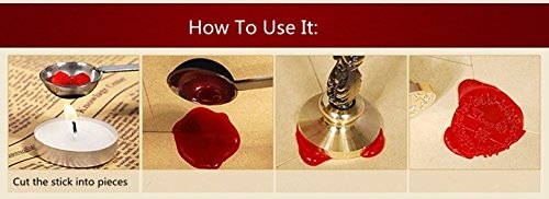 Vintage Lion Wax Seal Sealing Stamp Embellishment Wedding Invitation Card Snail Mail Wine Package Halloween Christmas Card Gift Wrapping Animal Wax Seal Stamp Set
