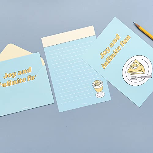 Monolike Fall In Newtro ver.1 Letter Paper and Envelopes Set - 8Type, 32 Letter Paper + 16 Envelopes - color: Fall in newtro ver.1