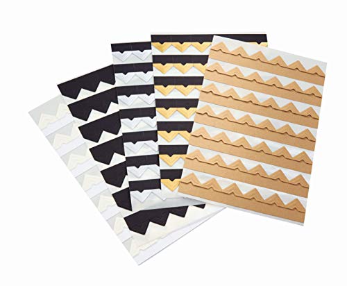 Semikolon - Self-Adhesive Photo Corners for Albums, 252 Pieces, Black - color: black