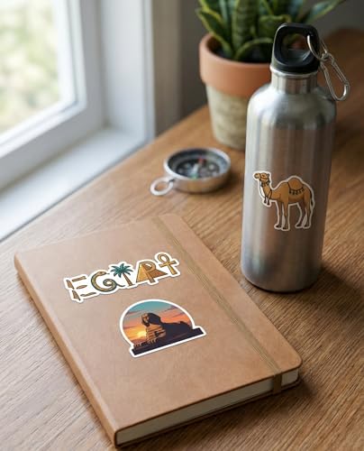 Egypt Sticker Sheet, Egypt Stickers for Laptop & Journal - style: Egypt