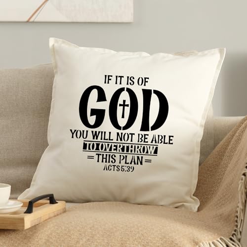 Sitsink Inspirational Christian Stencils for Painting - 20 Pcs Religious Christian Bible Stencils for Painting on Wood Wall Canvas Drawing Template - style: Bible verse