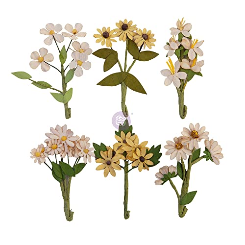 Prima Flowers Golden Desert Collection - Desert Hill - 6 /(Branches 2-3in) (Flowers 0.75 in)
