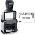 Trodat 5430 Professional Self-Inking Date Stamp with Scanned - Black Ink - color: Black, size: SCANNED