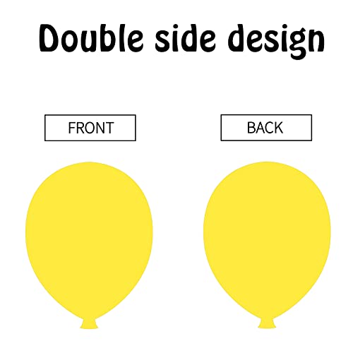 80 pcs Colored Balloon Shape Cutouts, UNIIDECO Bulletin Board Decorations Cardboard Cut Outs, Classroom Decor Kid Teachers DIY Crafts Projects Supplies, Cardstock Party Decoration for Wall - color: Balloon