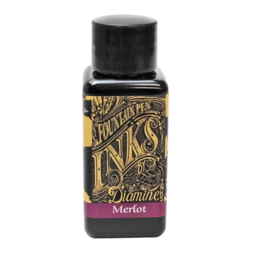 Diamine Merlot 288 Bottle Ink, 30ml - color: Merlot, size: 1 fl oz