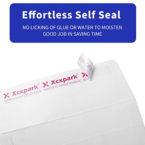 Xxcxpark 100 Qty Printable A6 Invitation Envelopes 4.75 x 6.5 inches Cards, Self Seal 120GSM White Paper Envelopes for Invitations, Papers, Photos, Documents, Wedding, Baby Shower, Easy to Seal Peel - color: White, size: 100 Qty A6 Envelopes (4.75" x 6.5"