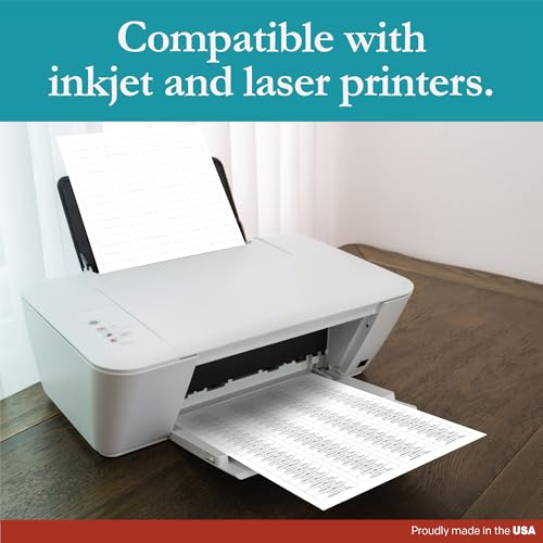 Premium Label Supply White Sticker Return Address Labels – 1.75" x .5" – Laser/Inkjet Compatible – (80 per Sheet), 500 Sheets – 40,000 Total Adhesive Labels - size: 40000 Labels