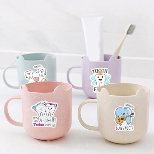 50 Pcs Dentist Dental Health Stickers for Kids - color: Non-luminescent-088ksxx