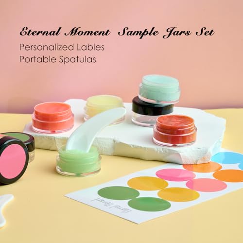 Eternal Moment 50 Pack 3G Sample Containers with Lids Cosmetic Small Jars | Makeup Travel Jars for Cream, Bead, Eye Shadow, Jewelry, Lotions, Powders, Glitters Lip Gloss with Labels,Spatulas (Black) - color: Black Lid, size: 0.1 Ounce