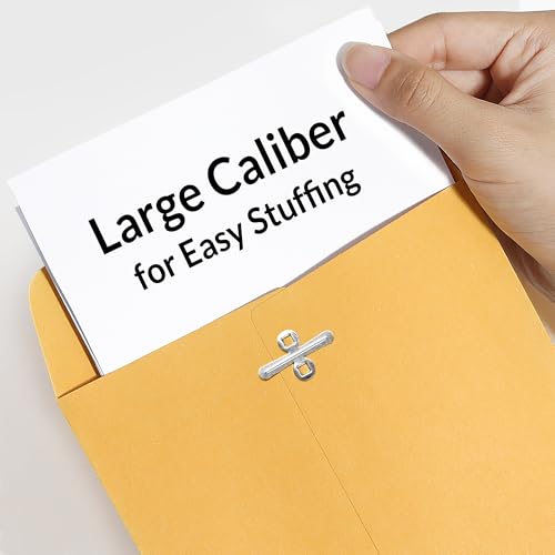 SUNEE Envelops, 6x9 Brown Kraft Envelopes with Clasp Closure, 28-lb Paper Mailing Envelopes, 20 Count, Great for Filing, Storing or Mailing Documents - size: 6x9