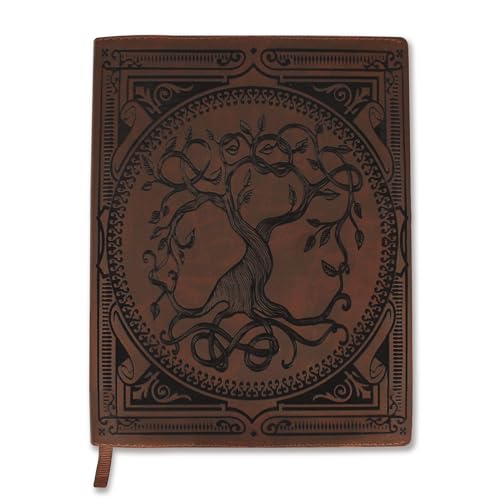 Tree of Life Leather Journal | Refillable Laser Engraved Journal for Women | Vegan Leather Prayer Journal - style: Tree of Life