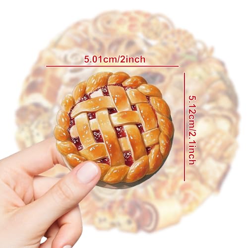 Bakery Stickers 50Pcs for Water Bottles, Gifts for Adults and Teens - style: Bakery Stickers
