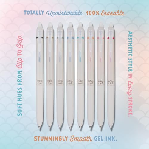 PILOT FriXion Waai Erasable Gel Pens, 8-Pack Pouch, Assorted Colors