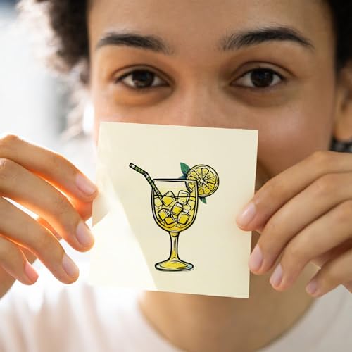 CRASPIRE Cute Rubber Clear Stamps Lemon Fruit Juice Plant Flower Transparent Silicone Seals Handmade Summer for Journaling Card Making Decor Embossing DIY Craft Scrapbooking Photo Album - style: Lemon