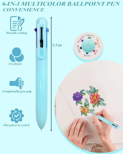 JIZHIYUAN 54PC Aesthetic School Supplies with Blue Pencil Case for Students - color: Blue