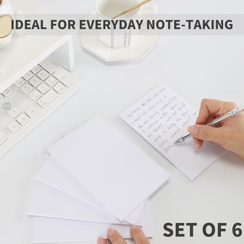 QiCheng Note Pads Memo Pads Small Notepad 50 Sheets 4X6 note pad Scratch Pads for Writing Blank Scratch Pads (6)