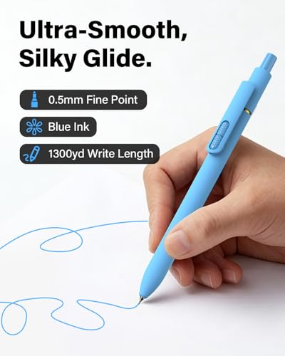 inkipen 0.5mm Colored Gel Pens, 8 Pack, Fidget Function - color: Dopamine Color Ink -8pack