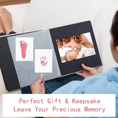 Inkless Hand and Footprint Kit, Newborn Baby Keepsake, 4-Pack | No-Mess Clean Touch Ink Pad for Baby Handprint & Footprint, Non-Toxic Baby Gift, Pet Paw Print Kit (4 Pack Pink) - color: 4 pack pink