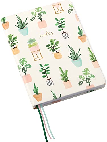 WORLD TRAVELER Eccolo A5 Lined Journal 256 Ivory Pages Lay Flat 6x8 - color: Botanical Bliss