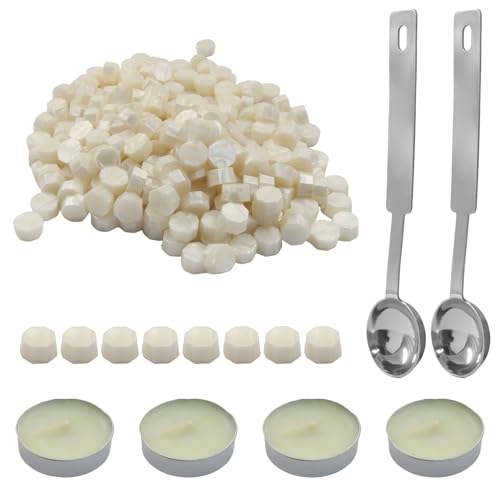 360Pcs Pearl White Sealing Wax Beads Set - color: Peal White
