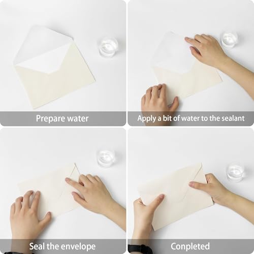 YINUOYOUJIA 50 PCS Pearl Ivory Envelopes A7,5 x 7 Ivory Shimmer Envelopes for Invitation,Perfect for Wedding Invitation Cards,Birthday RSVP Invite,5.25 x 7.25 inches - color: Ivory, size: 5x7