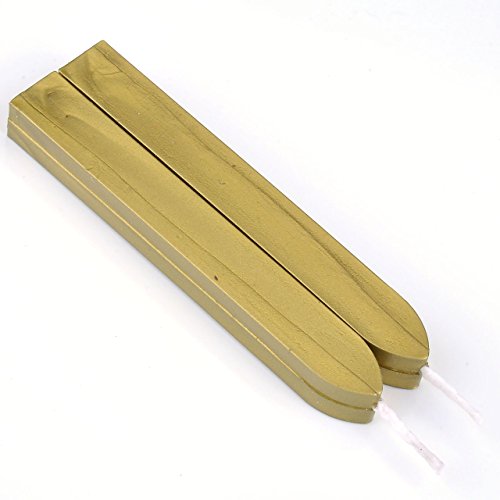 Yoption 5Pcs Lapis Lazuli Sealing Wax Sticks with Wicks for Wax Seal Stamp - color: Lapis Lazuli