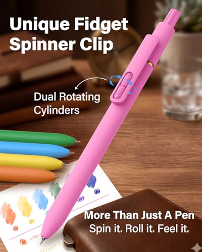 inkipen Colorful Fidget Pens, 16 Pcs 0.5mm Fine Point - color: Morandi+Vintage Color Ink-16Pack