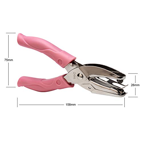 AIEX 1 mm Hole Diameter Hole Punch with Pink Handle