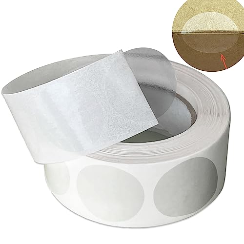 1.5 inch Clear Package Seals Stickers, 1000 Labels per Roll, Envelope Seals Round Circle Wafer Seal Clear Labels - size: 1.5 inch