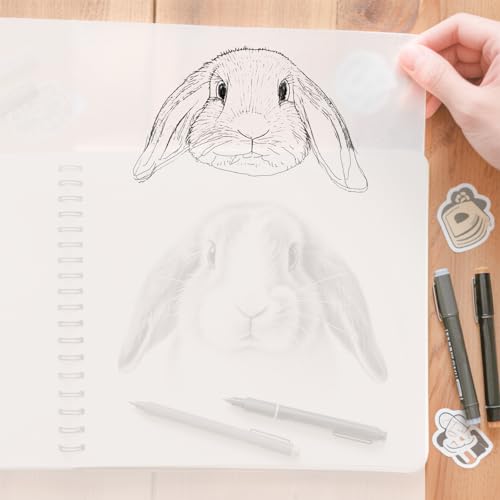 2 Rolls Tracing Paper Roll 24 Inches x 30 Yards, Large Trace Paper White Pattern Paper Tracing Paper for Drawing, Sewing, Sketch - size: 2 Roll/24in Wide
