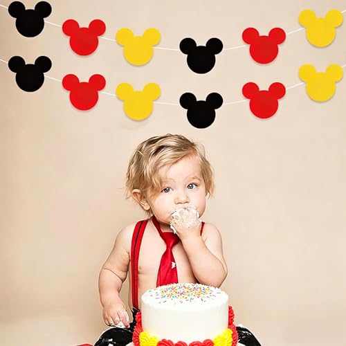 Vuzvuv 48Pcs 6In Red Paper Cutouts,Classroom Bulletin Board & Party Decor - color: Black Red Yellowmouse