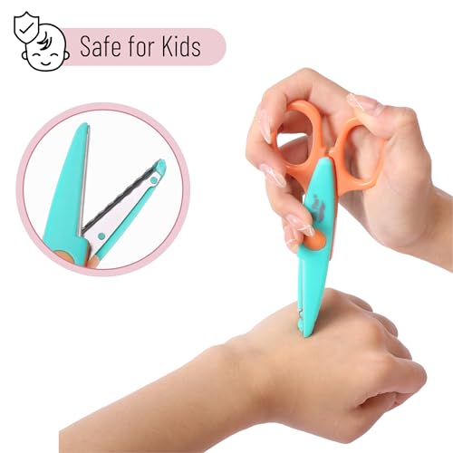 Mr. Pen- Craft Scissors Decorative Edge, 6 Pack, Vintage Colors - color: Vintage