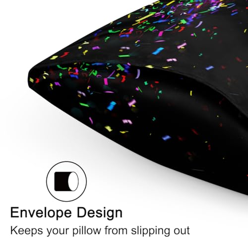 Satin Pillowcase for Hair and Skin, Standard Size Glowing Dinosaur Rex Rainbow Galaxy Decorative Pillow Sham with Envelope Closure Pillow Cover for Bedroom Hotel - color: Dinosaur, size: 20x26in