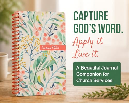 Sermon Notes Journal [Floral]