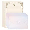 BAYTORY 32Pcs Cute Stationery Paper and Envelopes Set, Pearlescent Envelope
