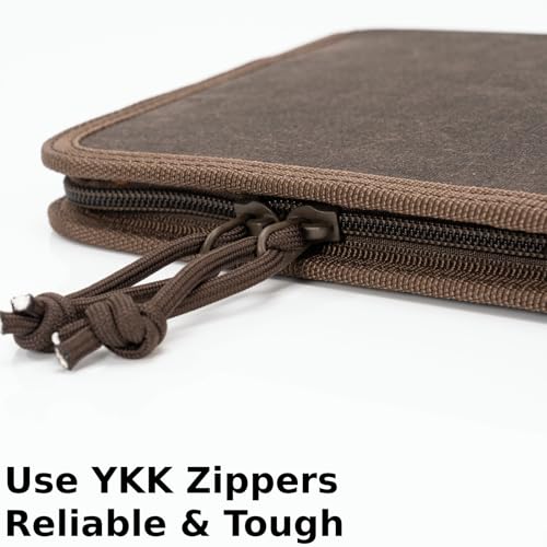 Field Journal Notebook A5 Planner Cover with Zipper, Travel Journal Cover - size: A5 Zippered