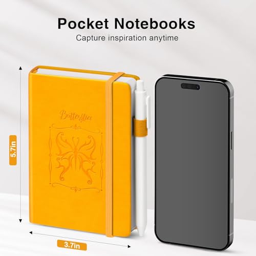 Oucaru Small Notebook 8 Pack, A6 Pocket Notebook with Butterfly Design - color: A-Candy Colors, style: 8 Pack