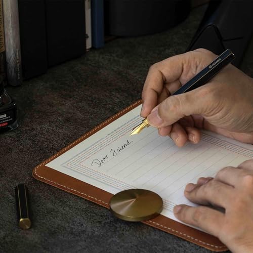 YSTUDIO Stunning Classic Revolve Fountain Pen, Schmidt Gilded Nib, Best Pen Gift Set for Men & Women, Professional, Executive Office, Nice Pens（red，F nib） - color: Red, style: F nib